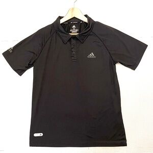 Adidas Black Performance Polo Shirt AEROREADY Size Medium